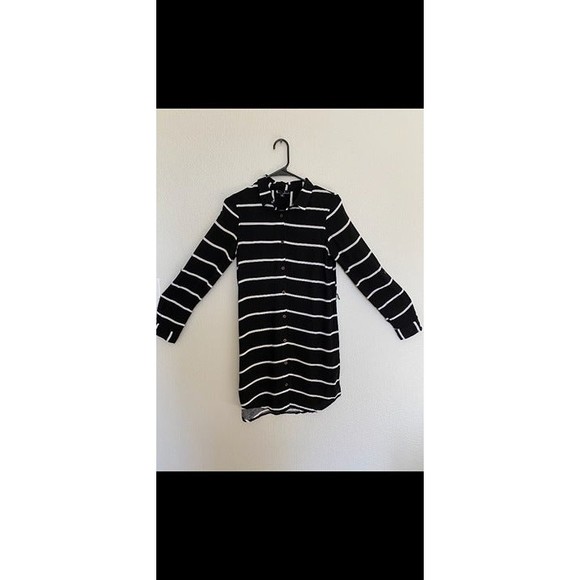 J for Justify Striped Button Front long sleeve Shirt Dress Size - S - Picture 2 of 6